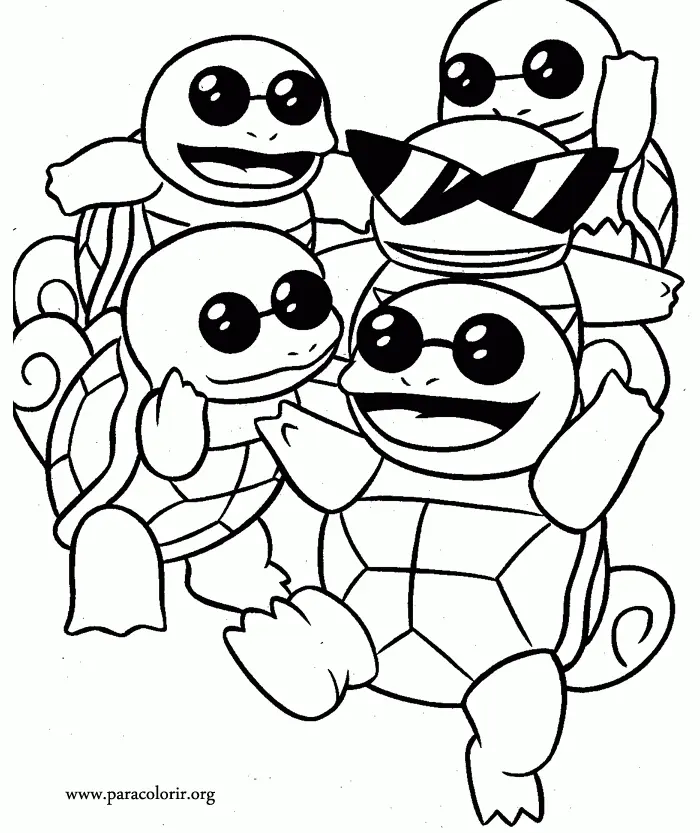 Squirtle Coloring Pages