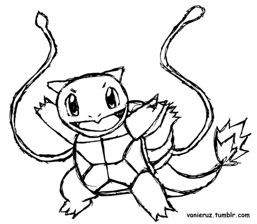 Squirtle Coloring Pages