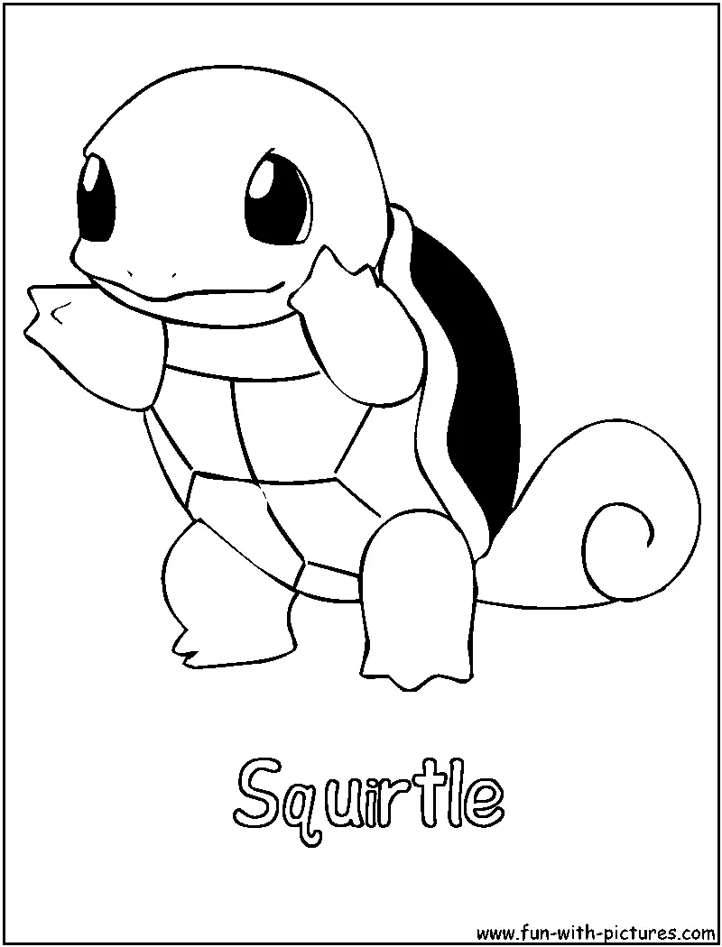 Squirtle Coloring Pages