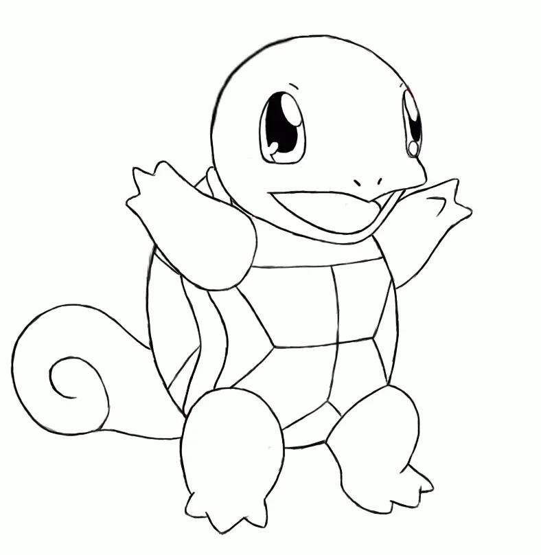 Squirtle Coloring Pages