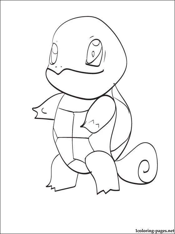 Squirtle Coloring Pages