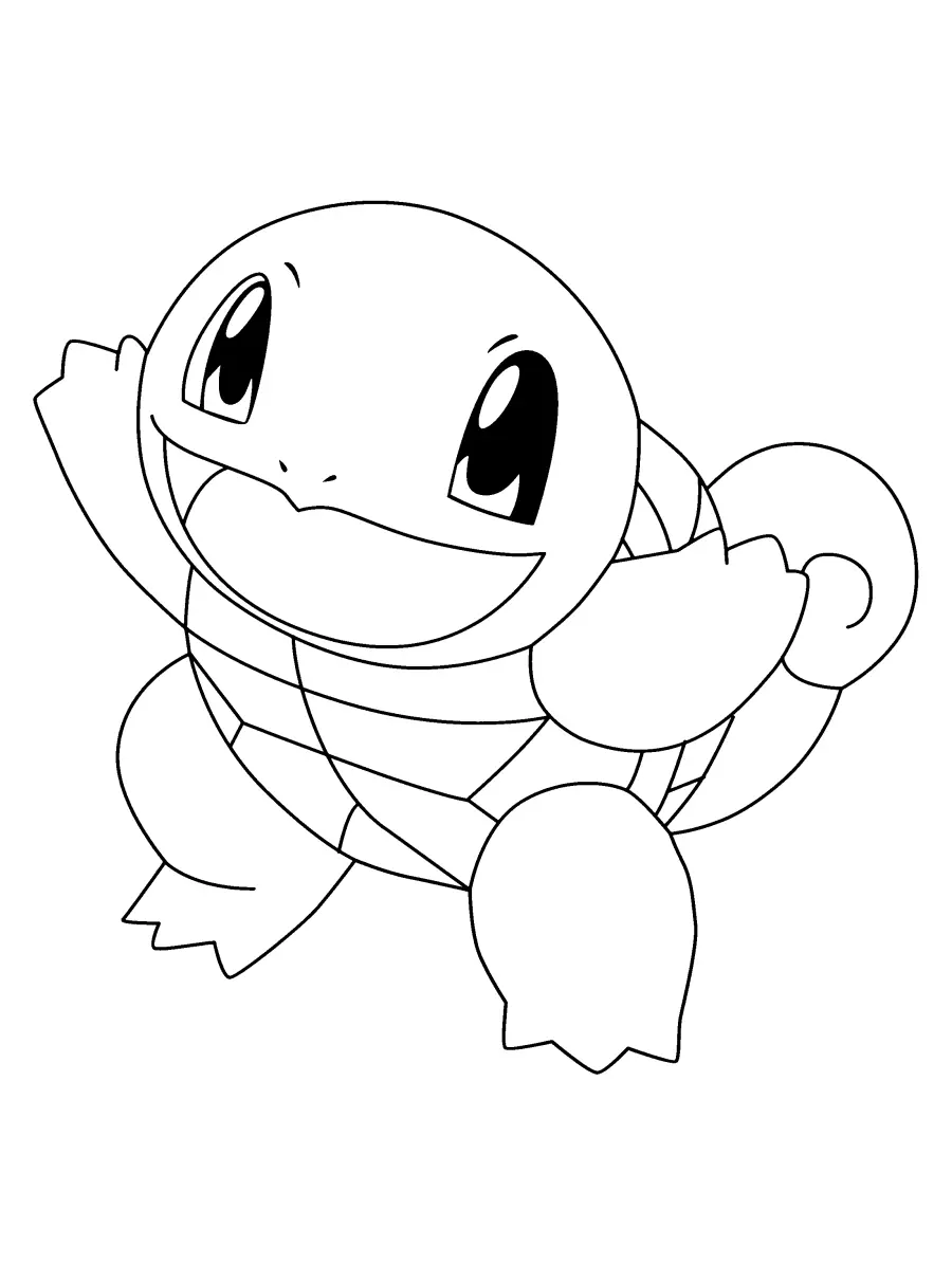 Squirtle Coloring Pages