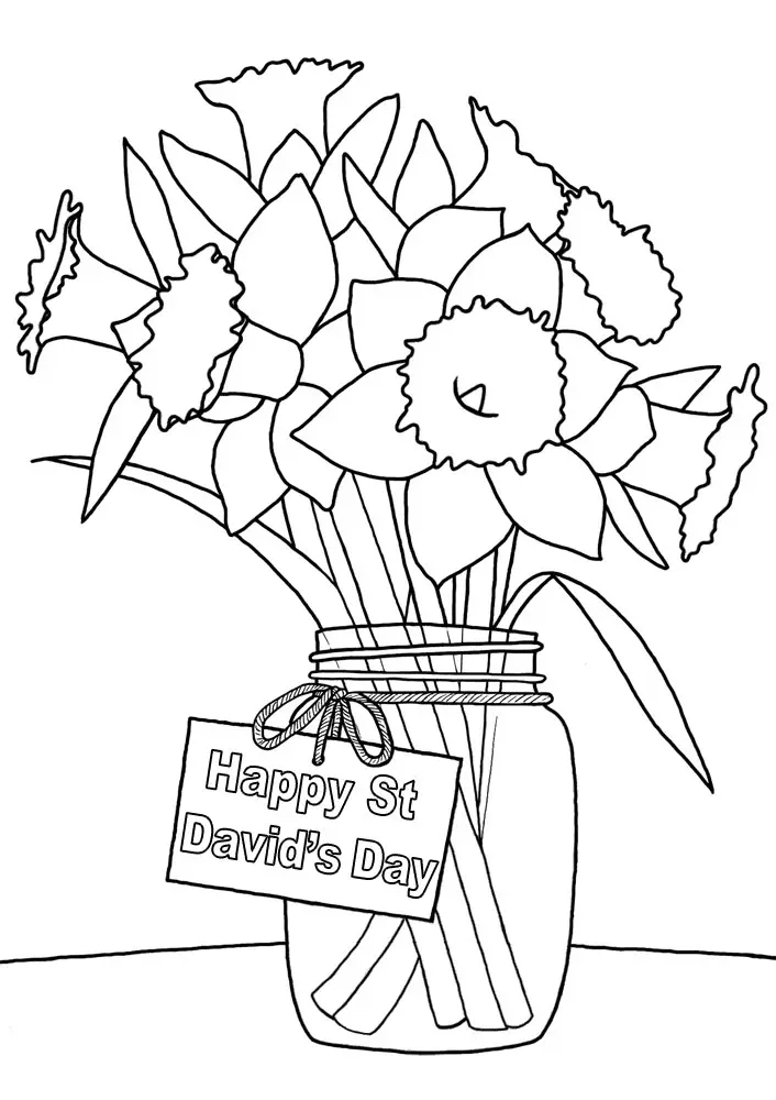St David s Day Coloring Pages