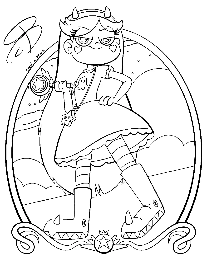 Star vs the Forces of Evil Coloring Pages