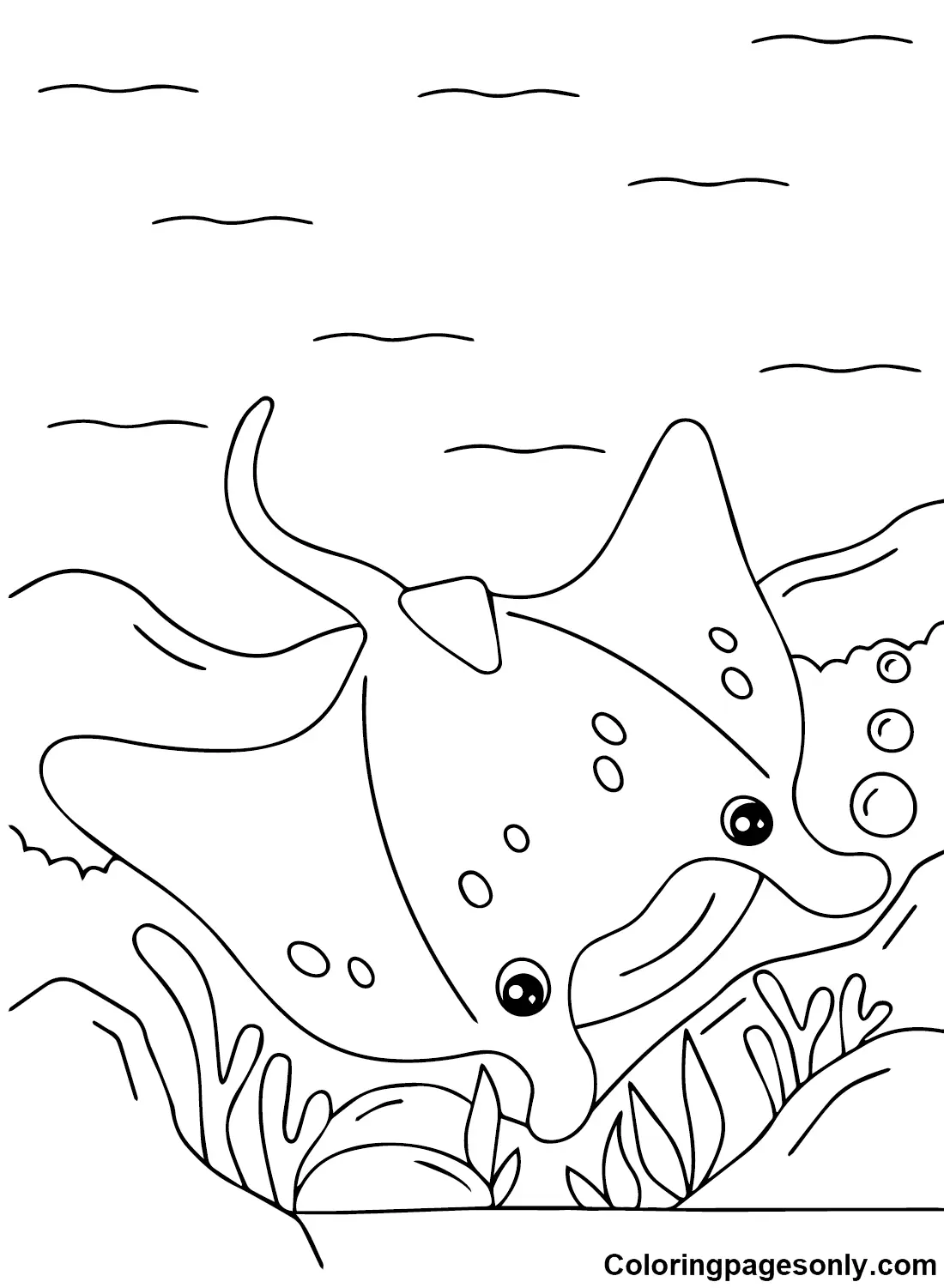 Stingray Coloring Pages