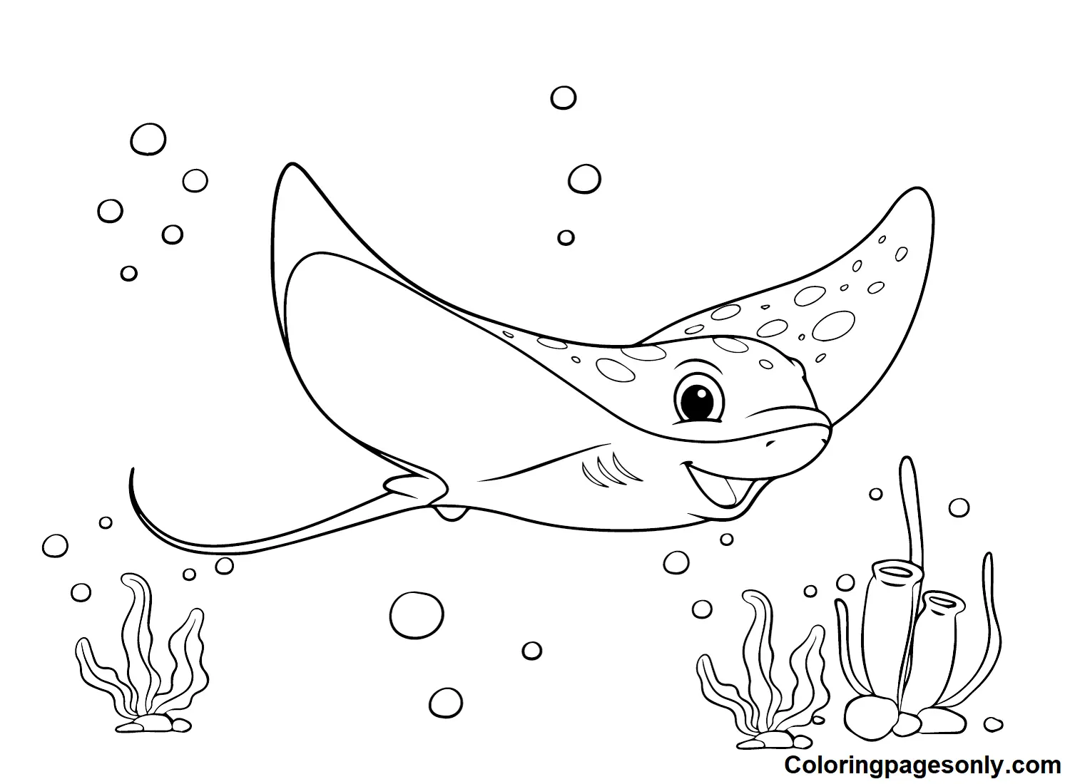 Stingray Coloring Pages