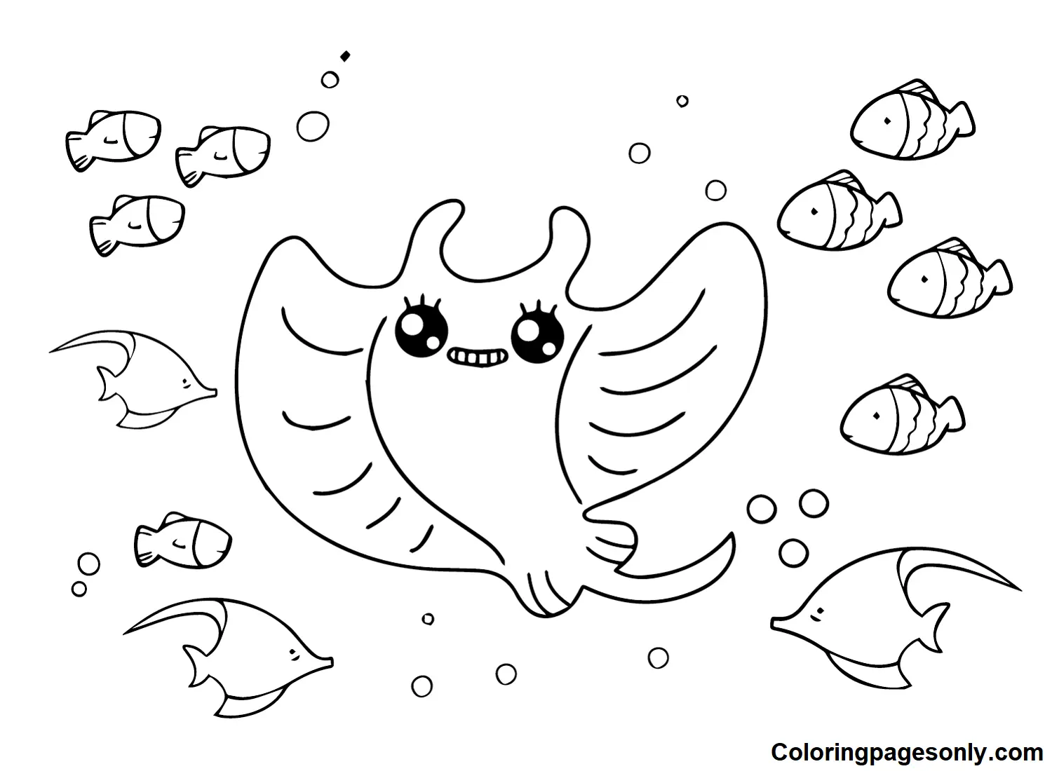 Stingray Coloring Pages