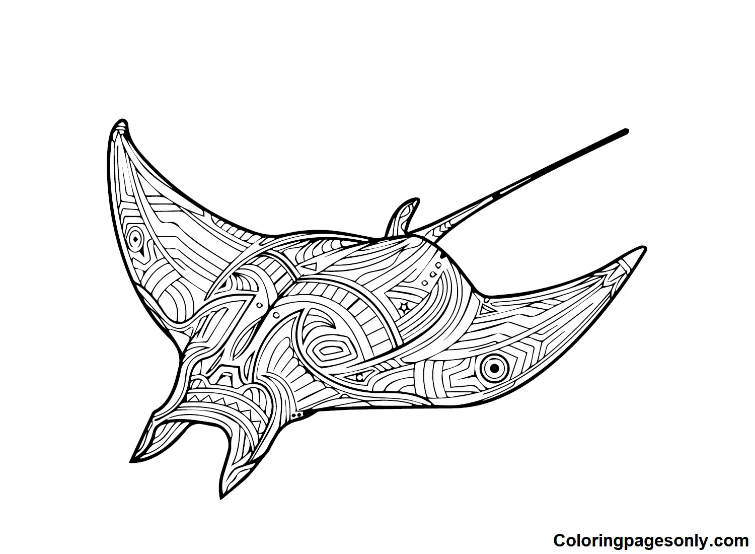 Stingray Coloring Pages