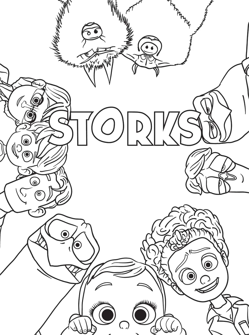 Storks Movie Coloring Pages