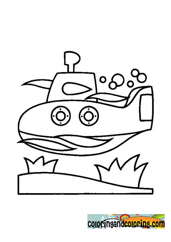 Submarine Coloring Pages