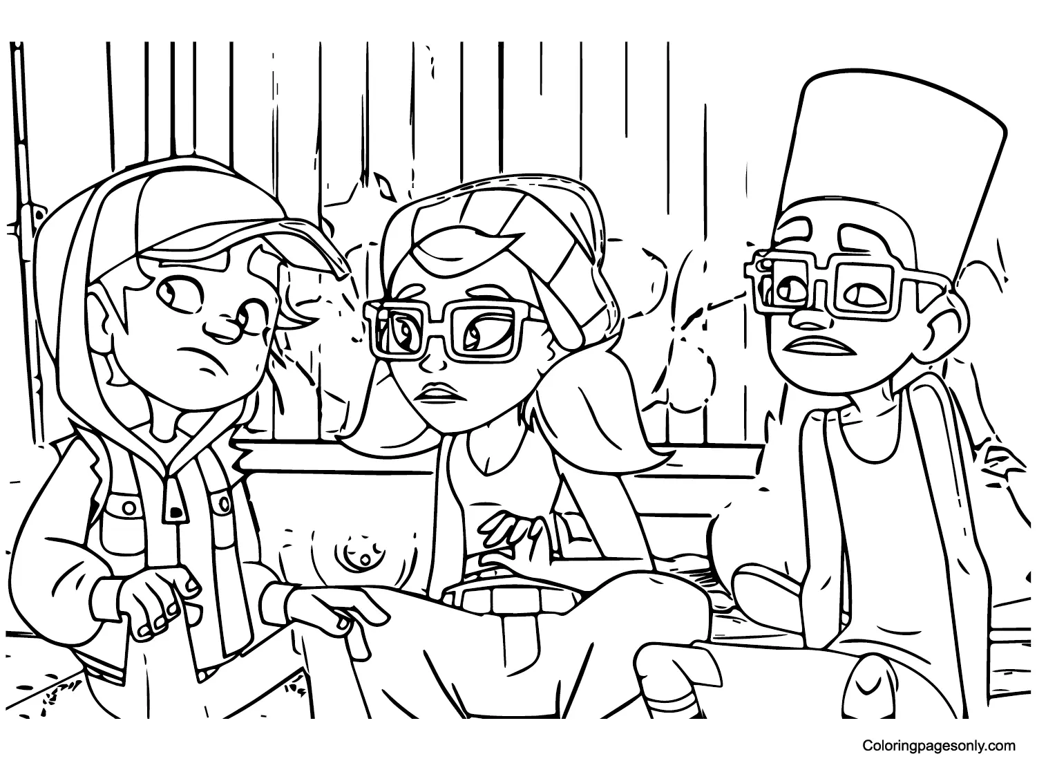 Subway Surfers Coloring Pages