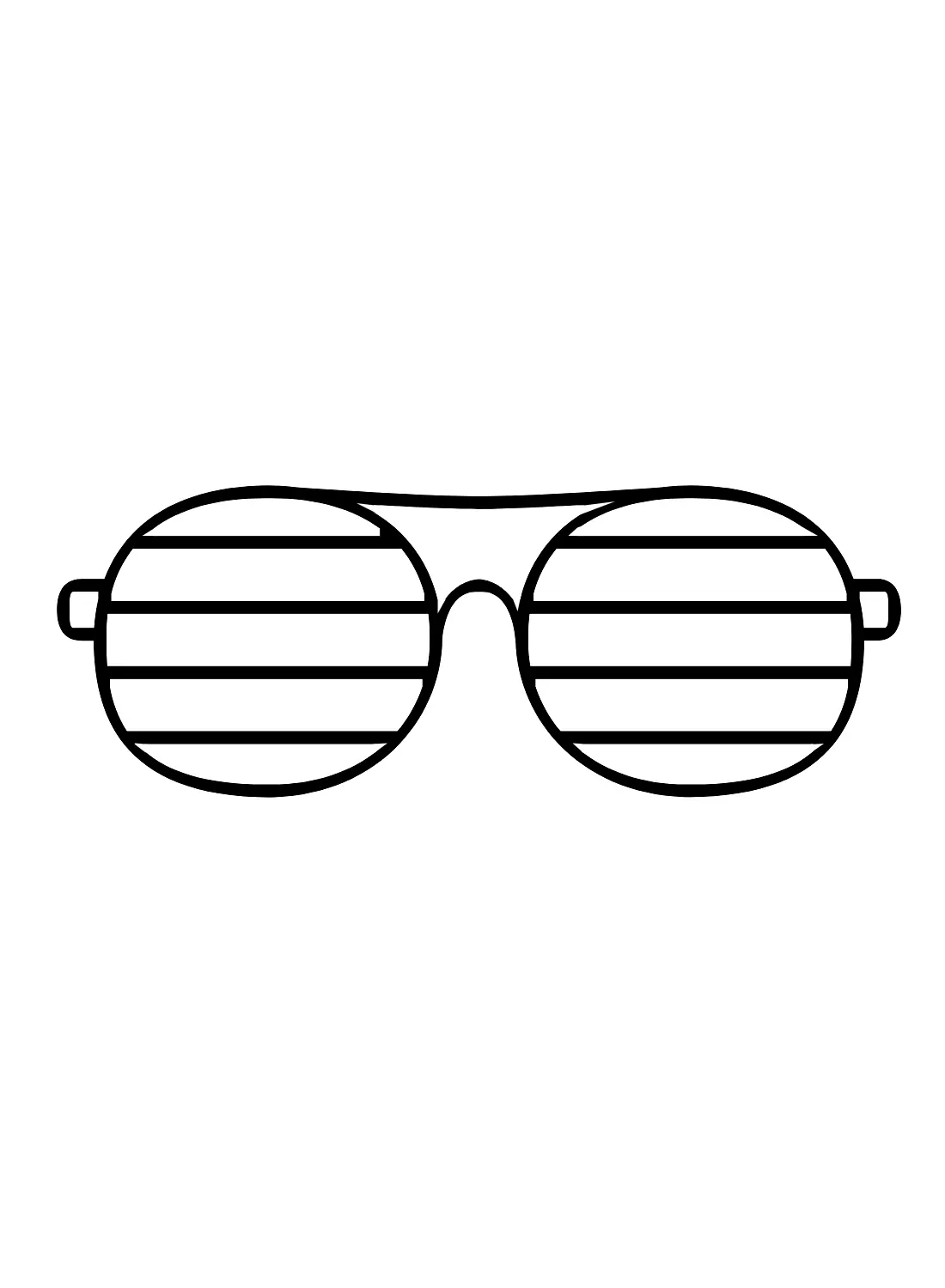 Sunglasses Coloring Pages