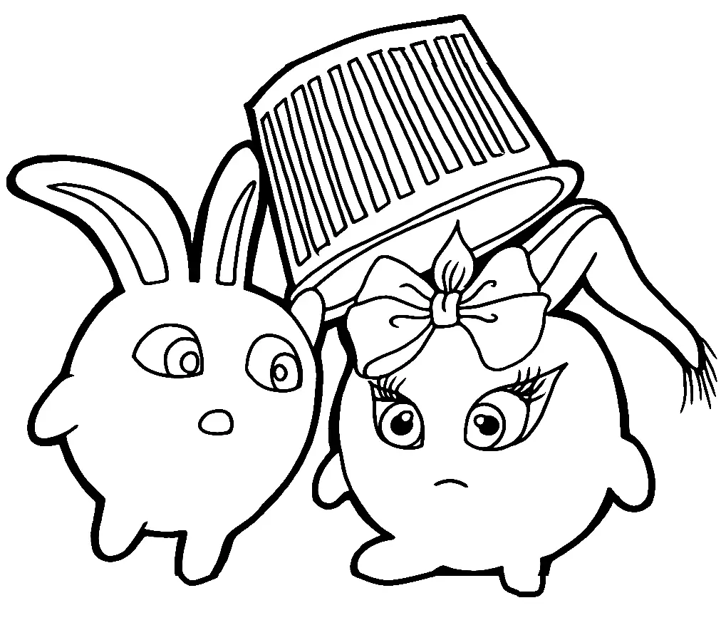 Sunny Bunnies Coloring Pages