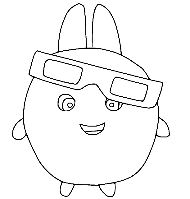 Sunny Bunnies Coloring Pages