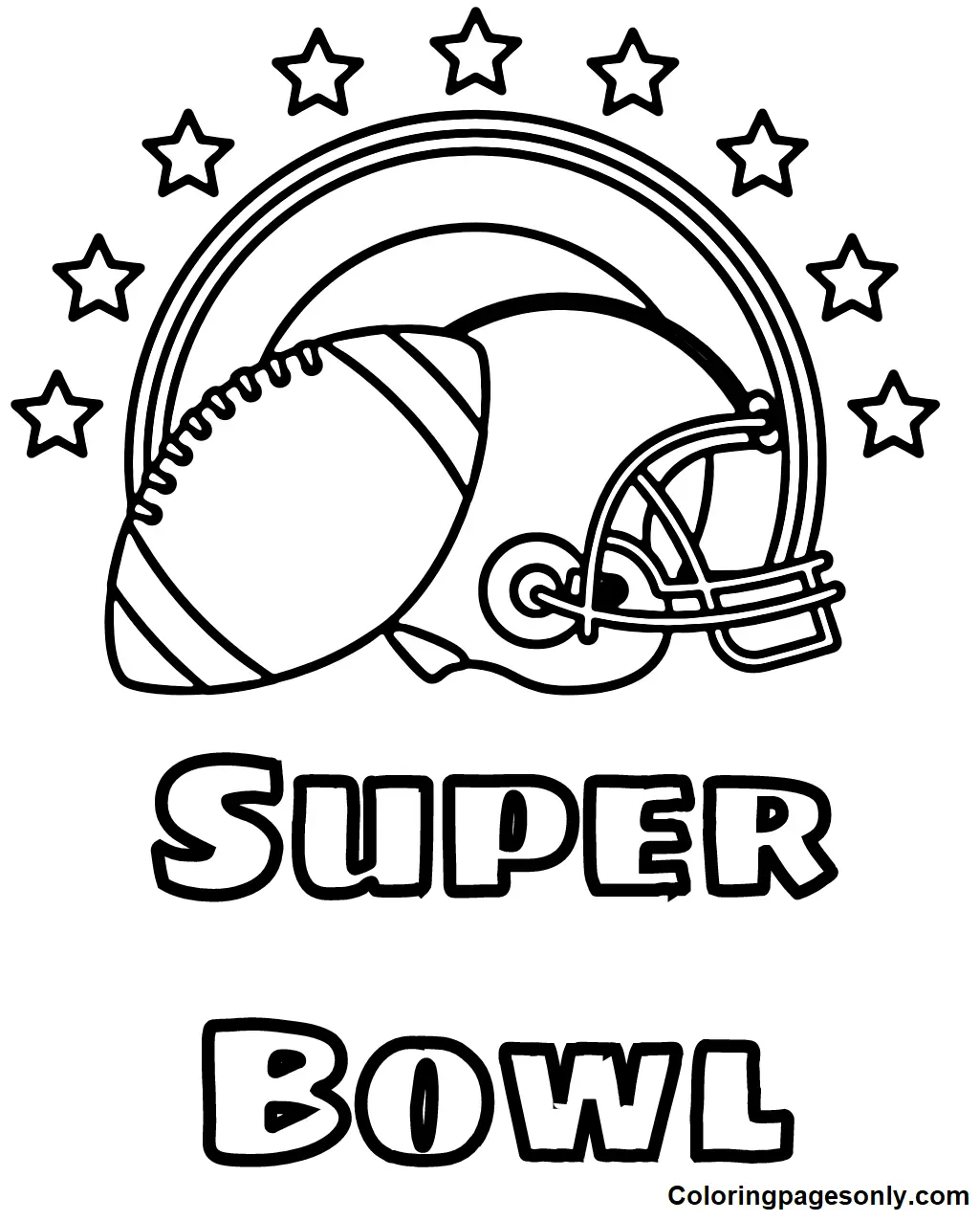 Super Bowl 2023 Coloring Pages