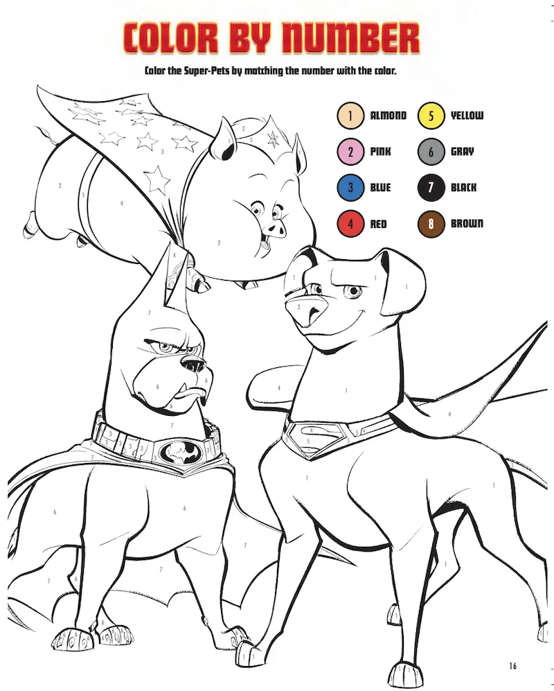Super Pets Coloring Pages