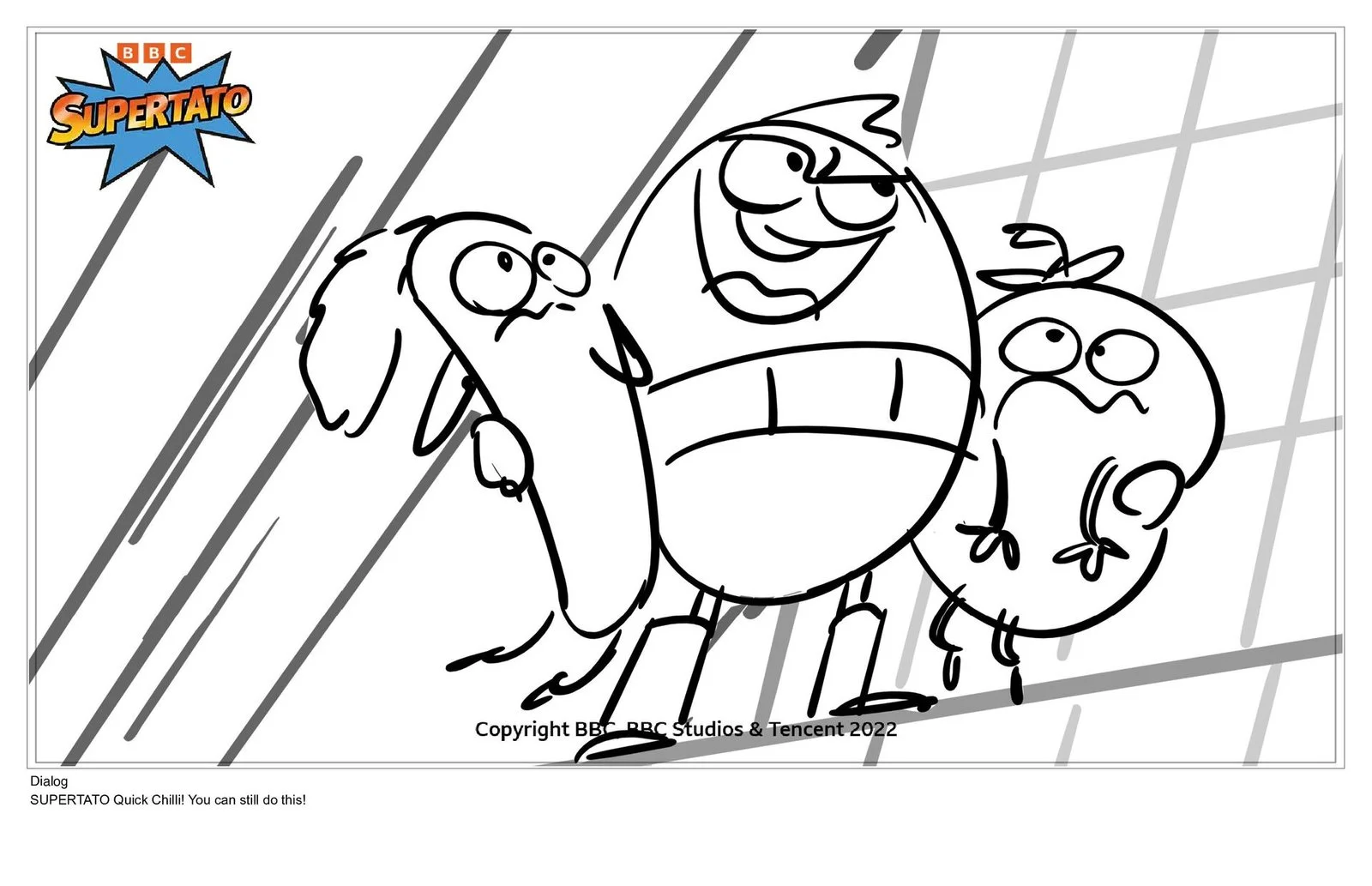Supertato Coloring Pages