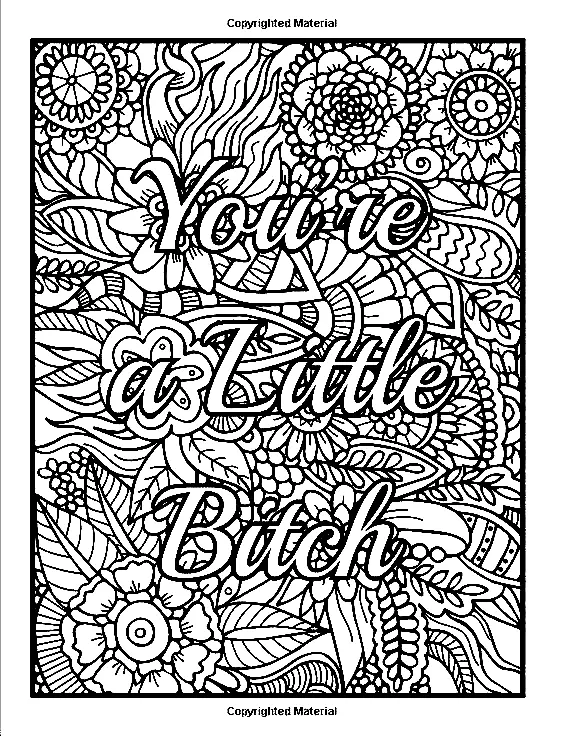 Swear Word Coloring Pages