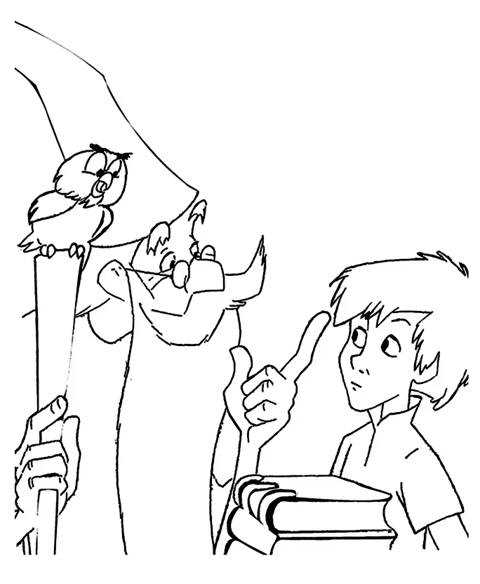 Sword in the Stone Coloring Pages