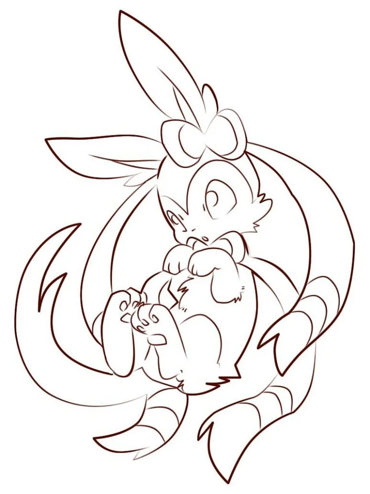 Sylveon Coloring Pages