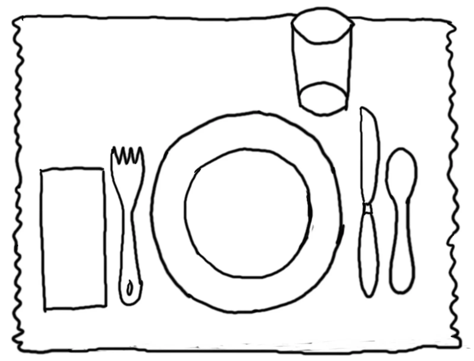 Table Coloring Pages