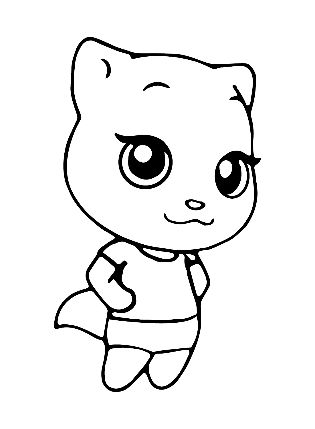 Talking Angela Coloring Pages