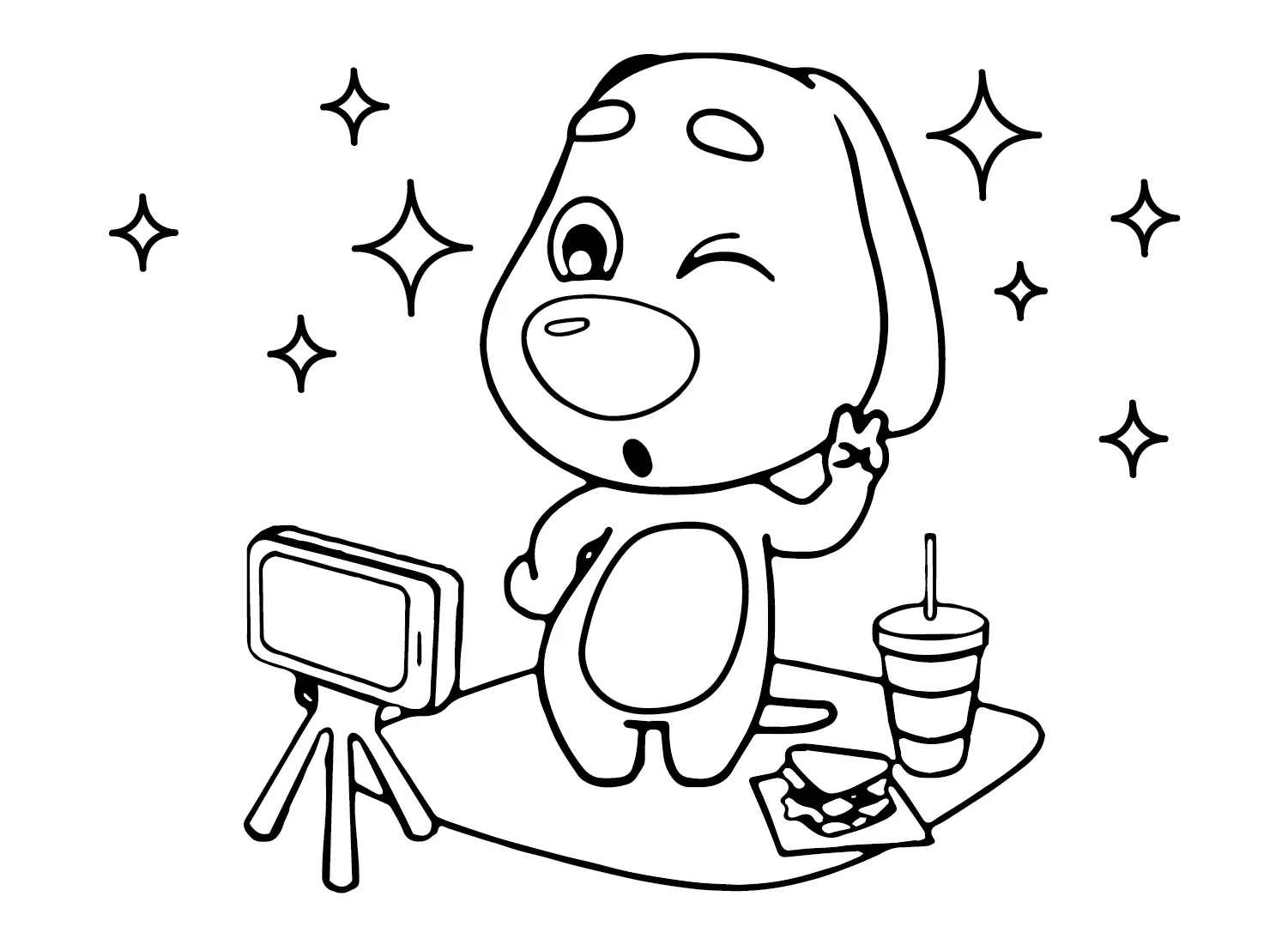 Talking Ben Coloring Pages