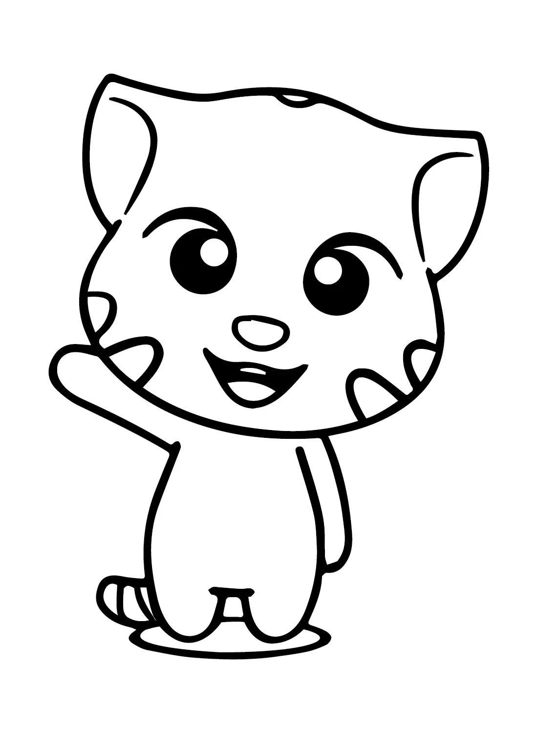 Talking Tom Coloring Pages