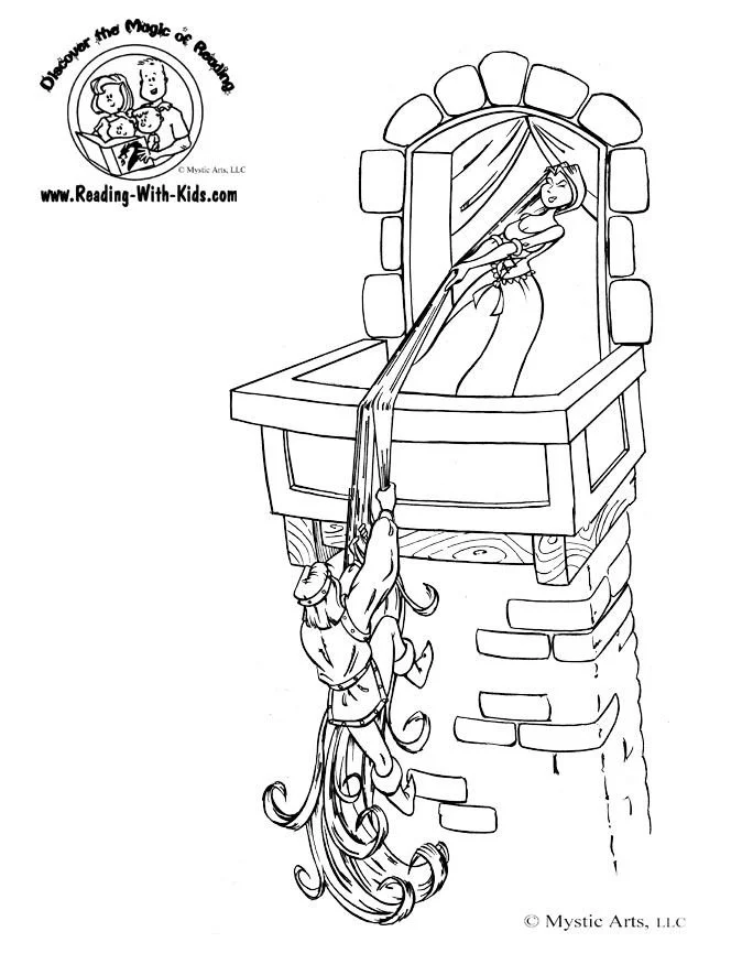 Tangled Coloring Pages