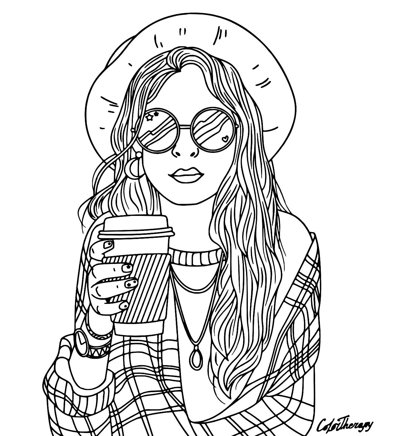 Teenage Girls Coloring Pages