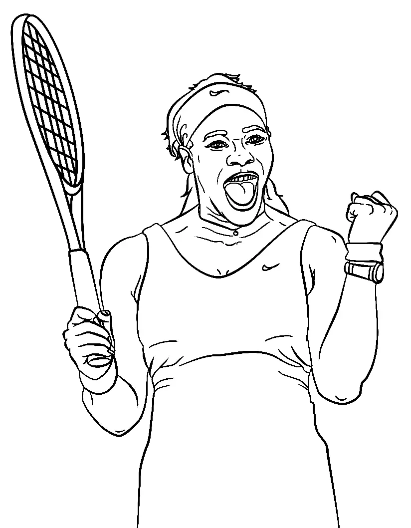 Tennis Coloring Pages