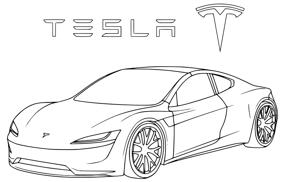 Tesla Coloring Pages