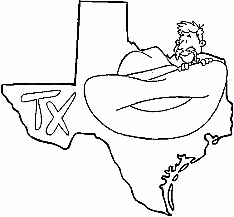 Texas Coloring Pages