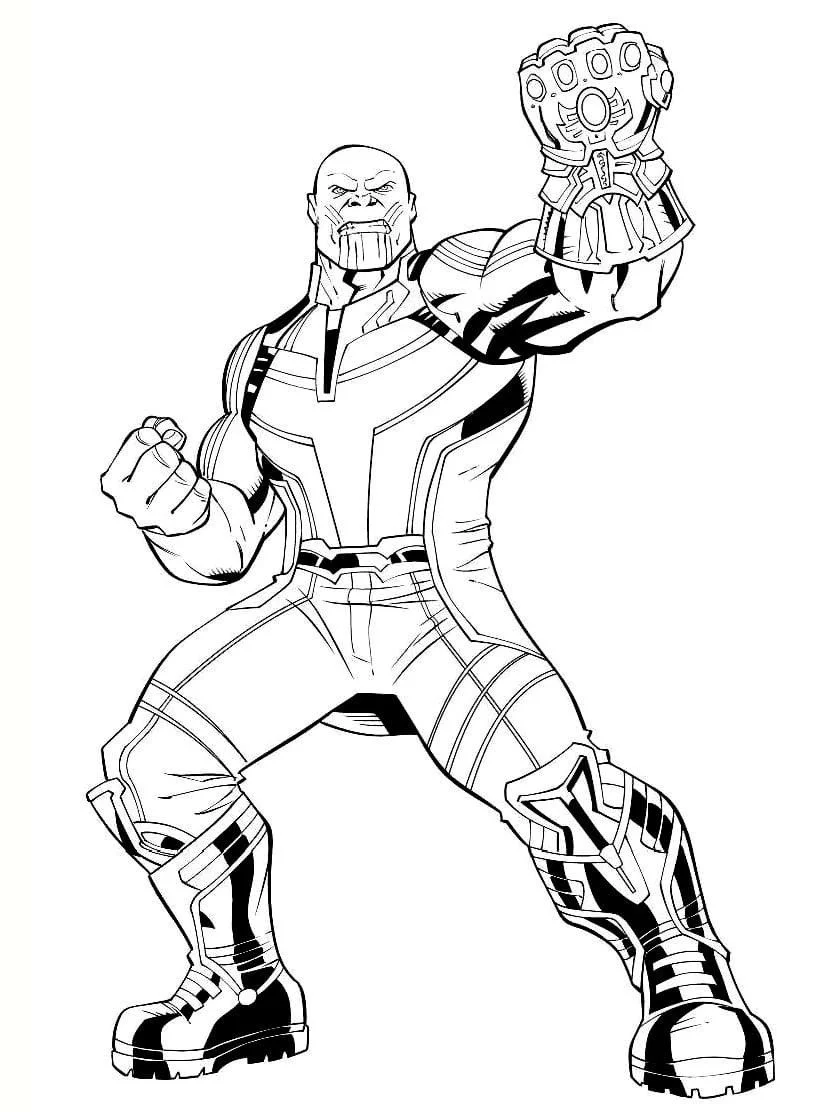 Thanos Coloring Pages