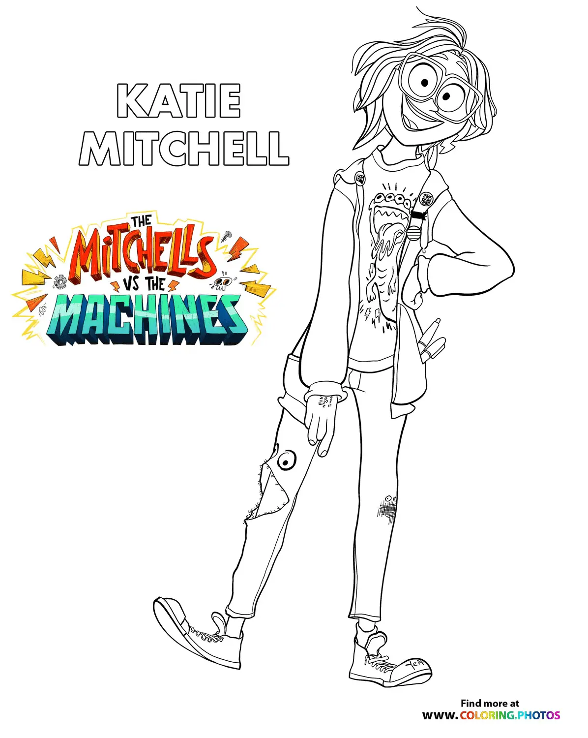 The Mitchells vs The Machines Coloring Pages