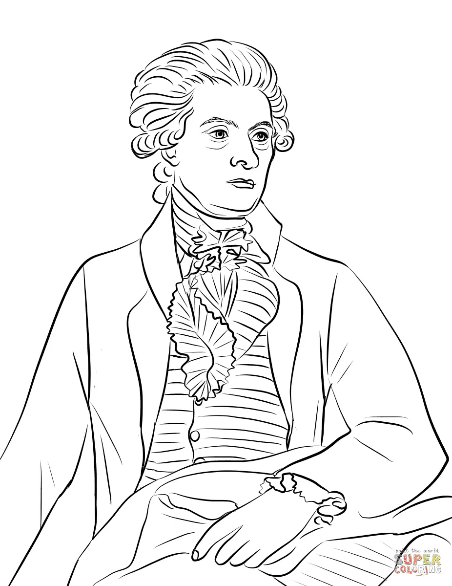 Thomas Jefferson Coloring Pages