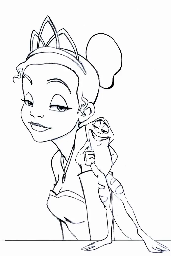 Tiana Coloring Pages