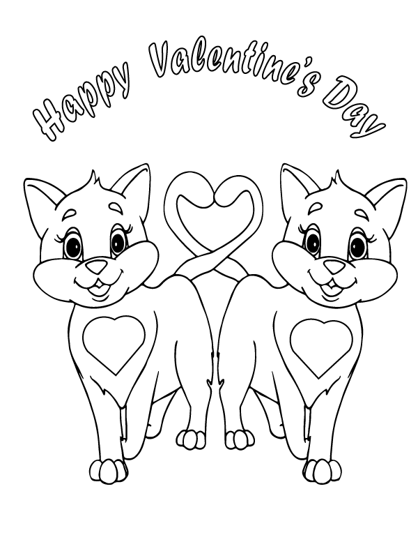 Toddler Valentine Coloring Pages
