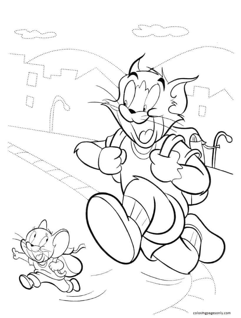 Tom And Jerry Coloring Pages