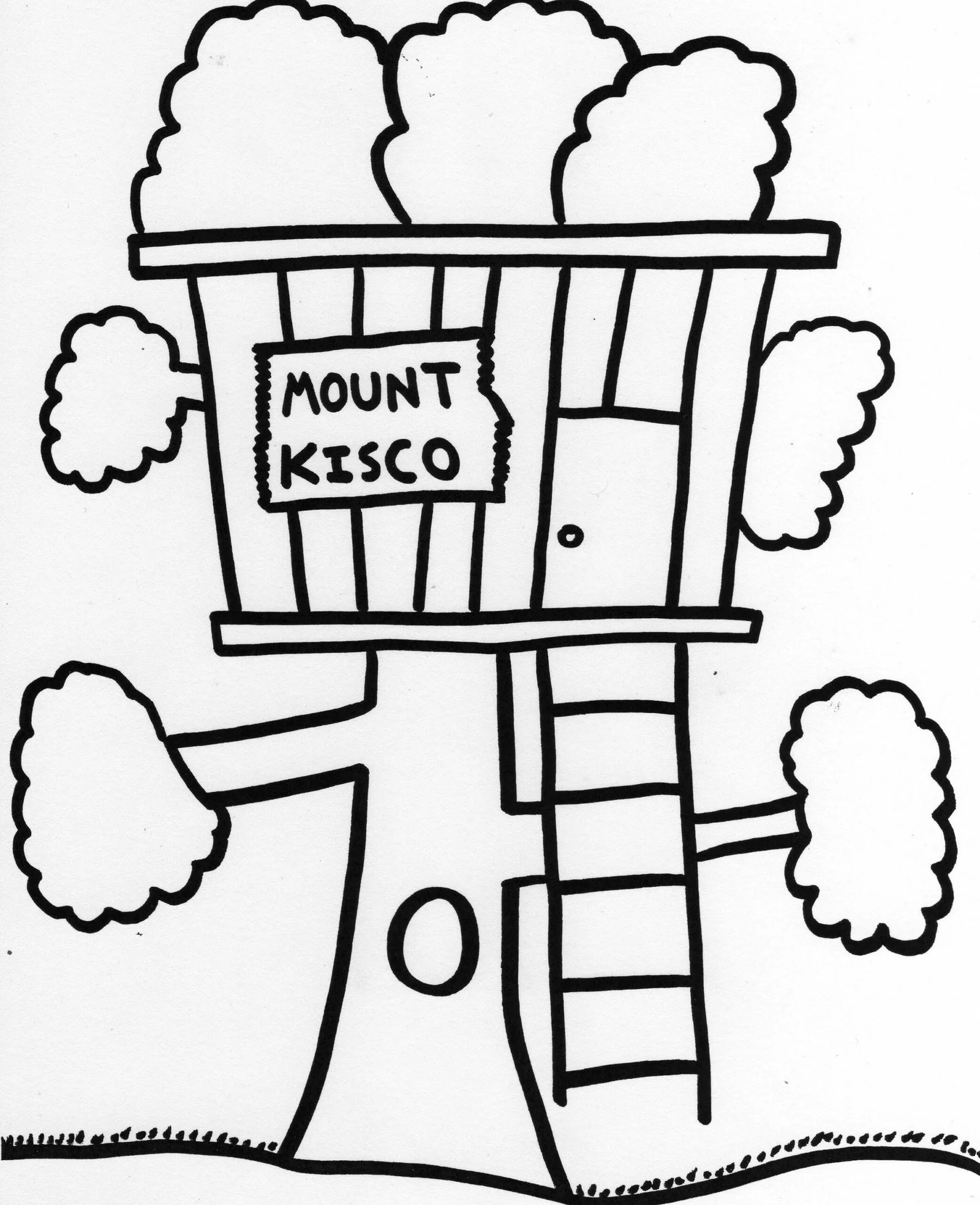 Treehouse Coloring Pages