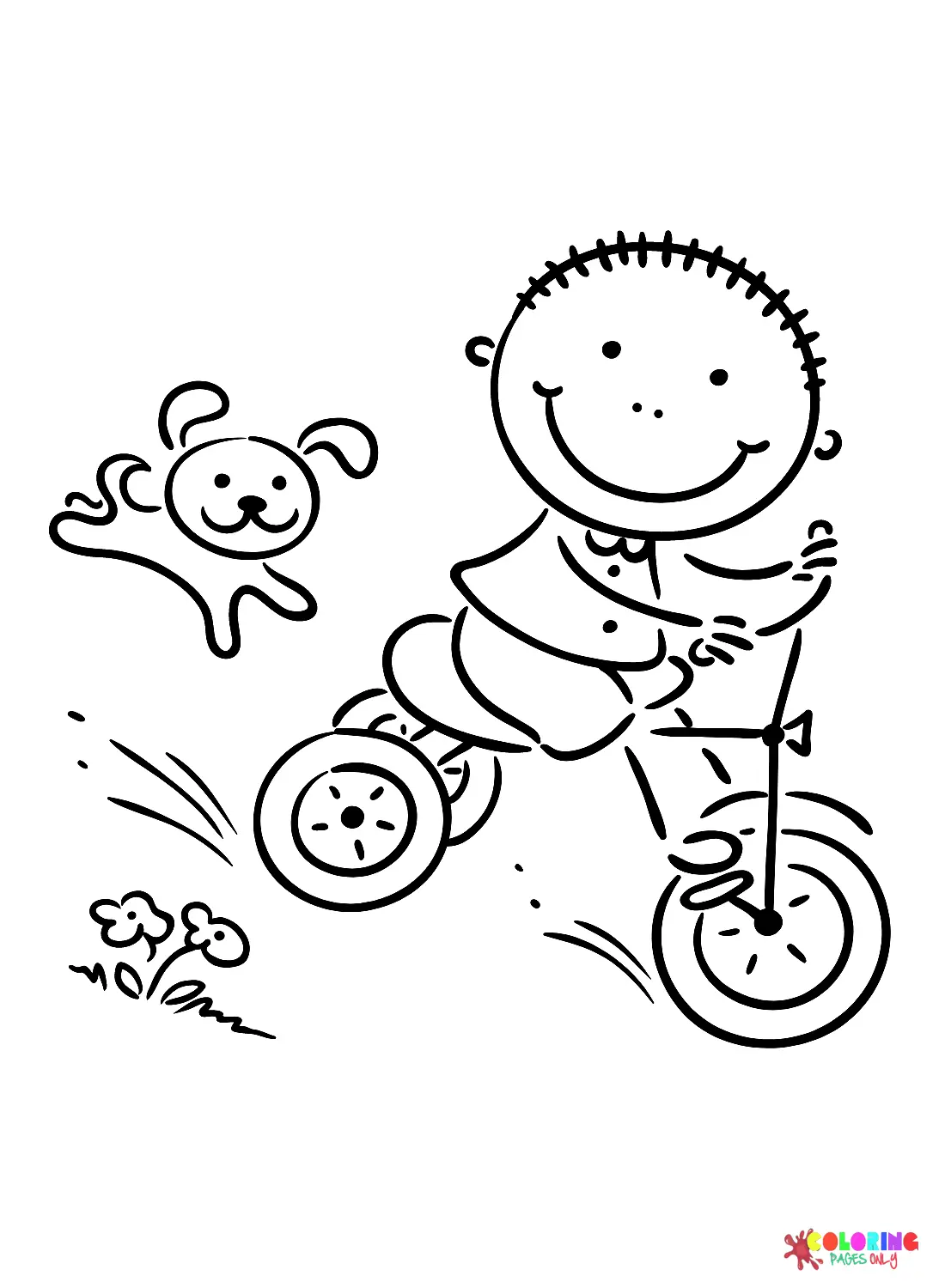 Tricycle Coloring Pages
