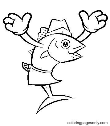 Tuna Coloring Pages