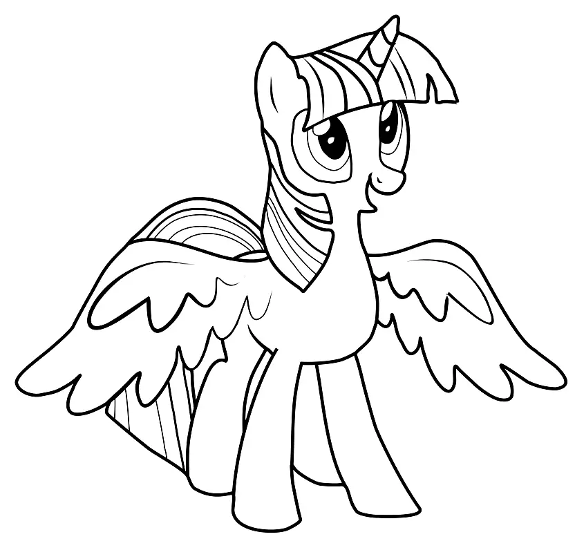 Twilight Sparkle Coloring Pages