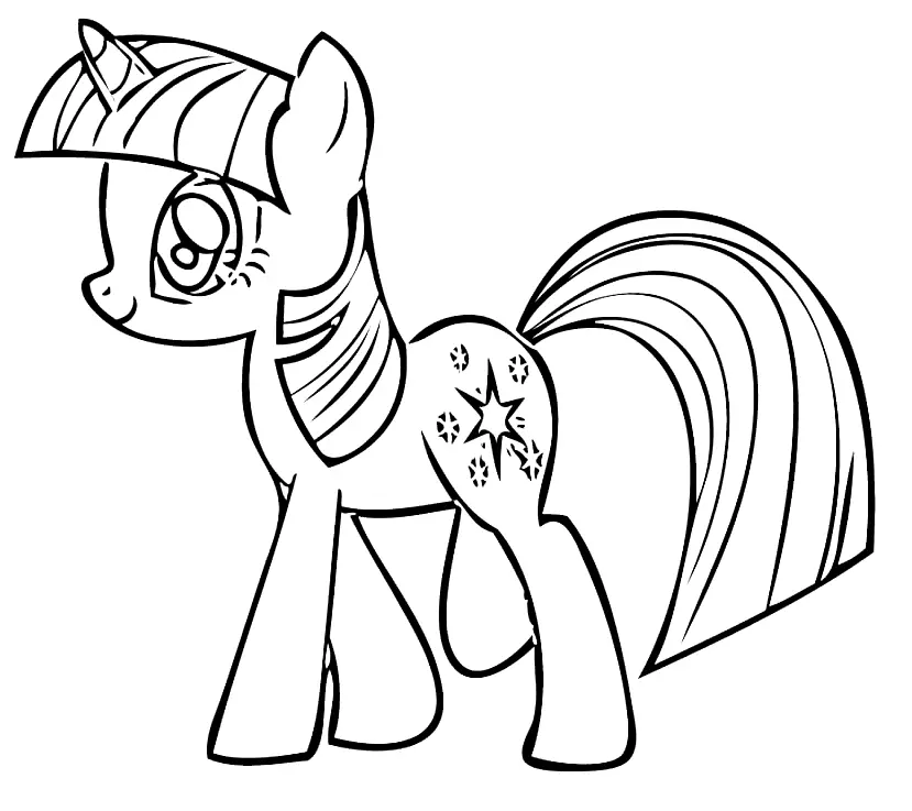 Twilight Sparkle Coloring Pages