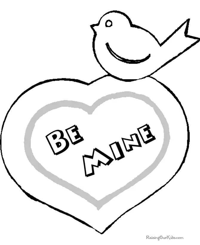 Valentine Heart Coloring Pages