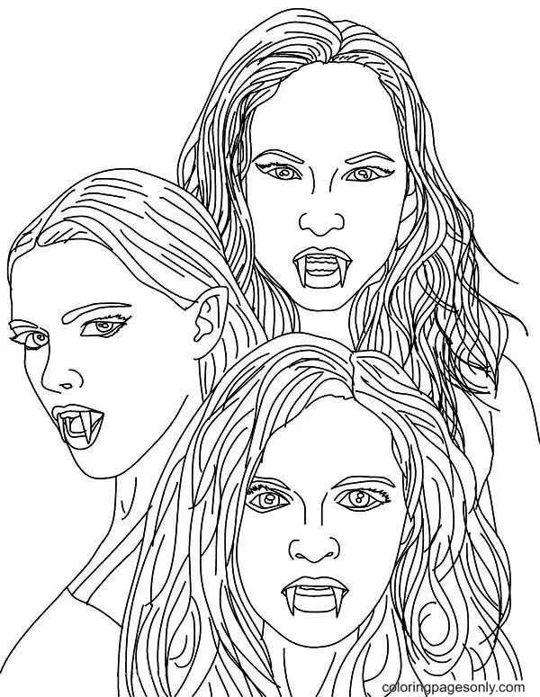 Vampire Coloring Pages