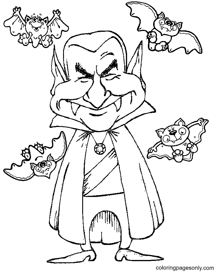 Vampire Coloring Pages