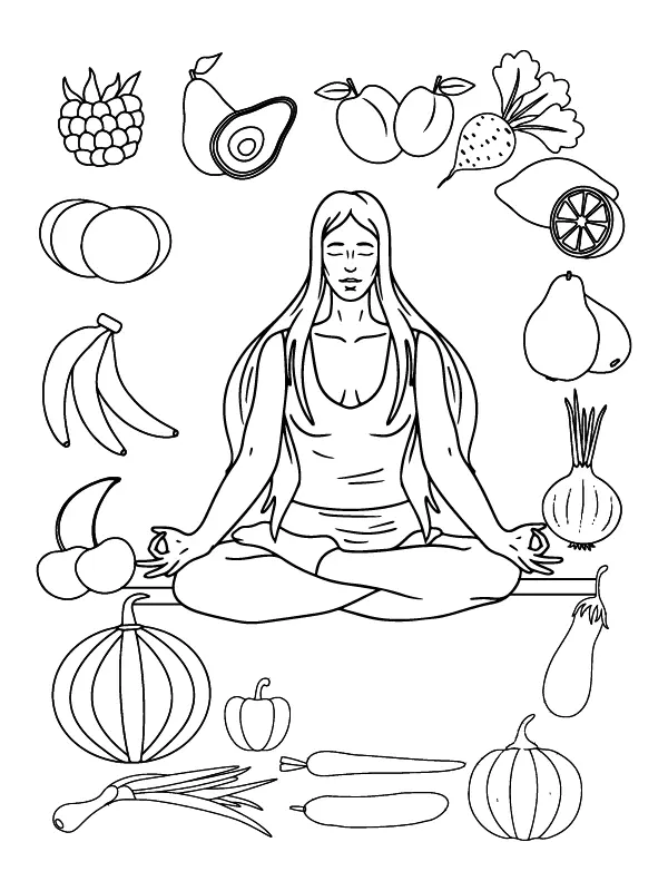 Vegan Coloring Pages