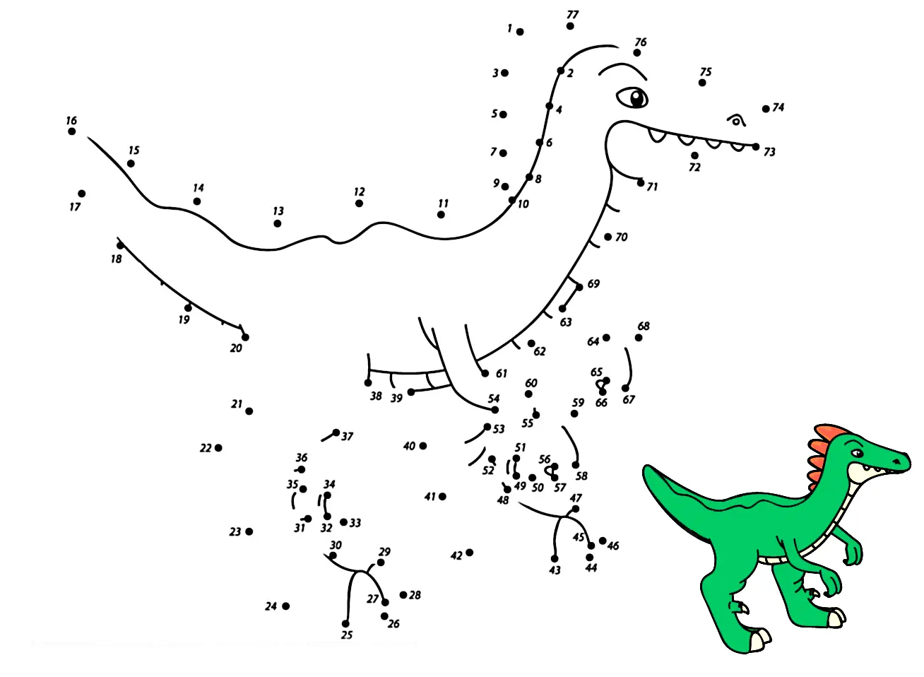 Velociraptor Coloring Pages