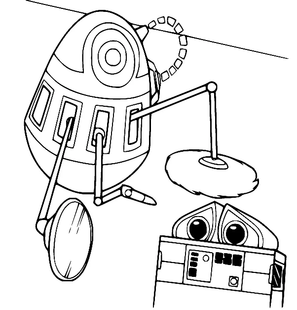 Wall E Coloring Pages
